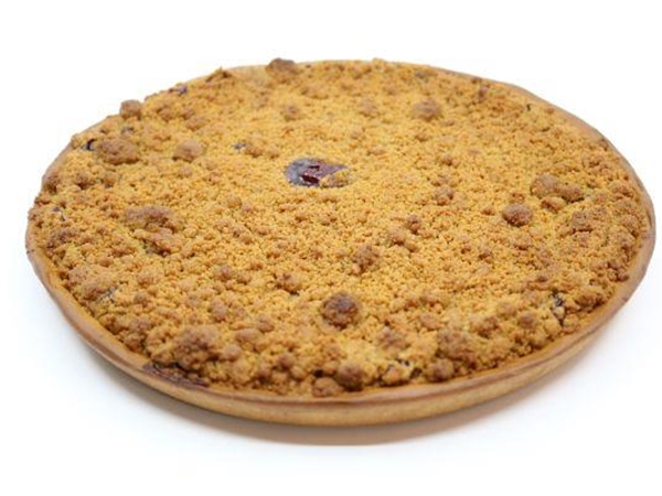 Kruimel speculaas met kersen